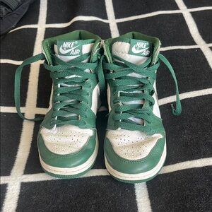 Nike Air Jordan’s Green and White